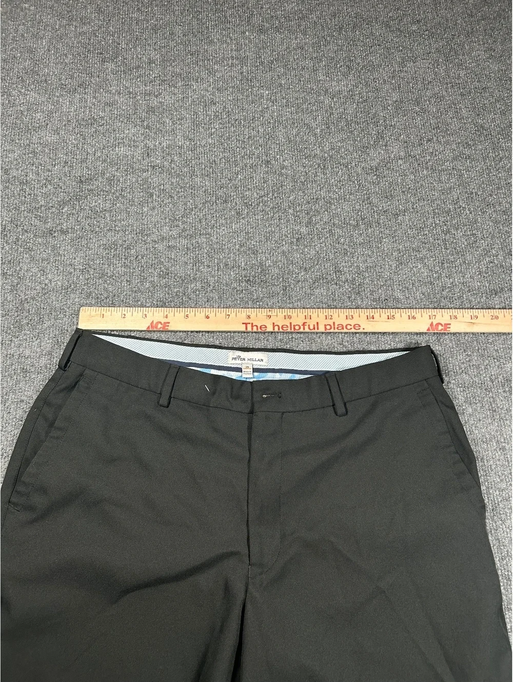 Peter Millar Black Chino Shorts Size 35